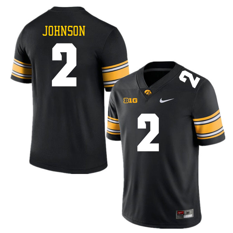Iowa Hawkeyes #2 Kaleb Johnson College Football Jerseys Stitched Sale-Black